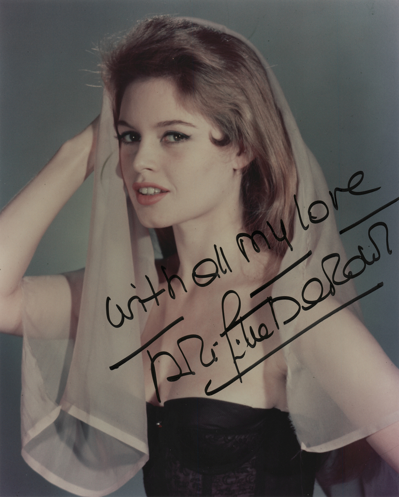 Lot 705 Brigitte Bardot Signed Photograph