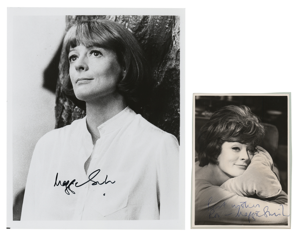 Lot 783 Maggie Smith (2) Signed Photographs