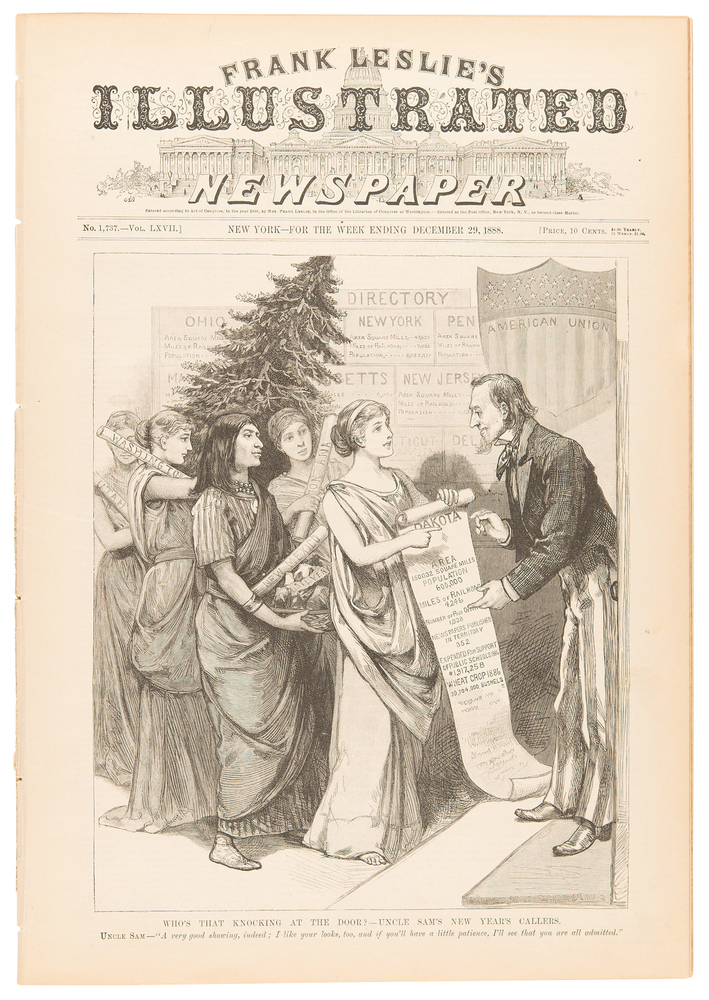 Lot 413 Rain in the Face: Frank Leslie's Illustrated Newspaper from December 29, 1888