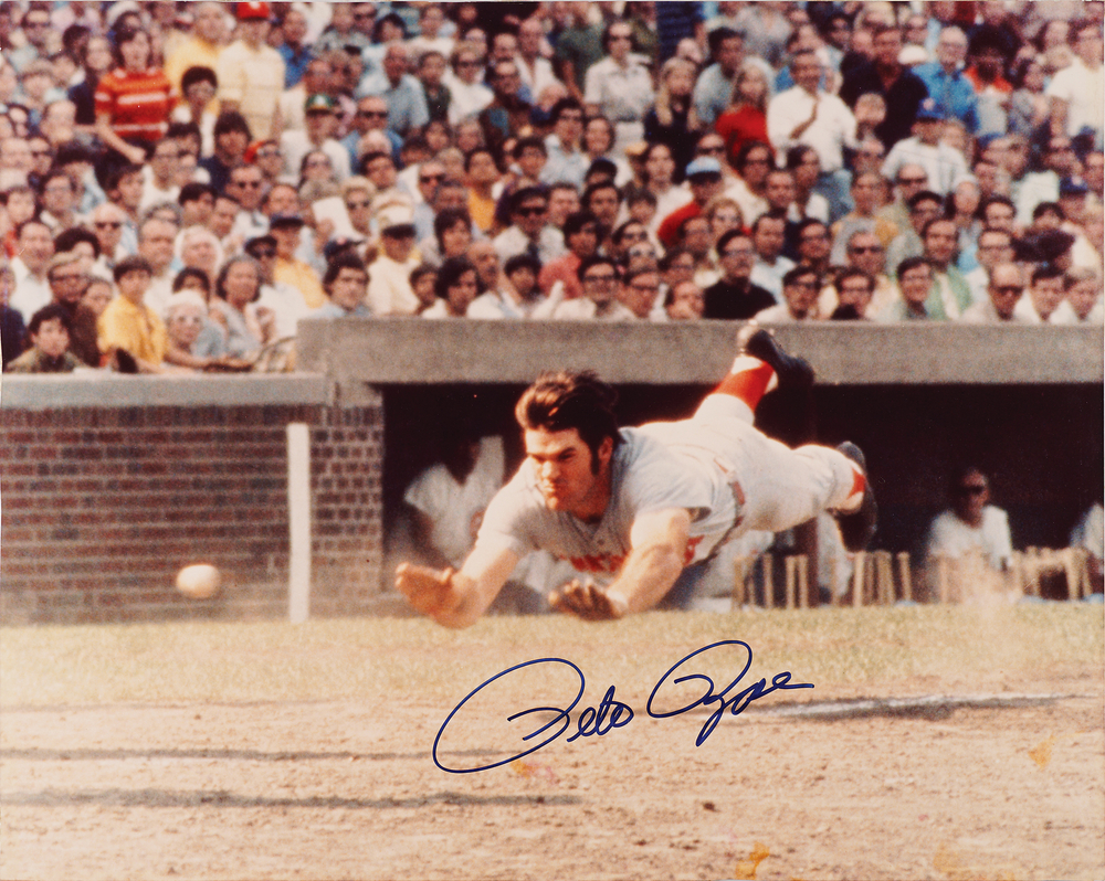 Lot 815 Pete Rose Signed Oversized Photograph