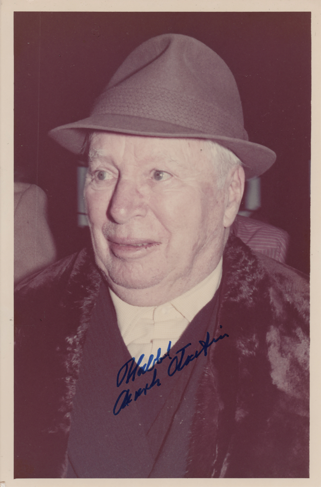Lot 716 Charlie Chaplin Signed Candid Photograph
