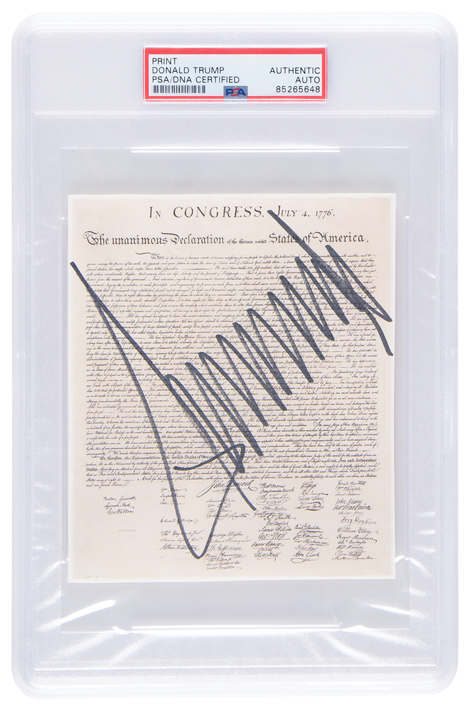 Lot 246 Donald Trump Signature