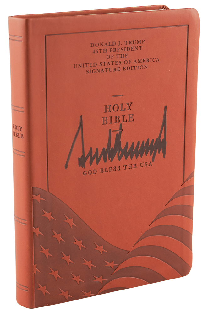 Lot 243 Donald Trump Signed Holy Bible - 'Signature Edition'