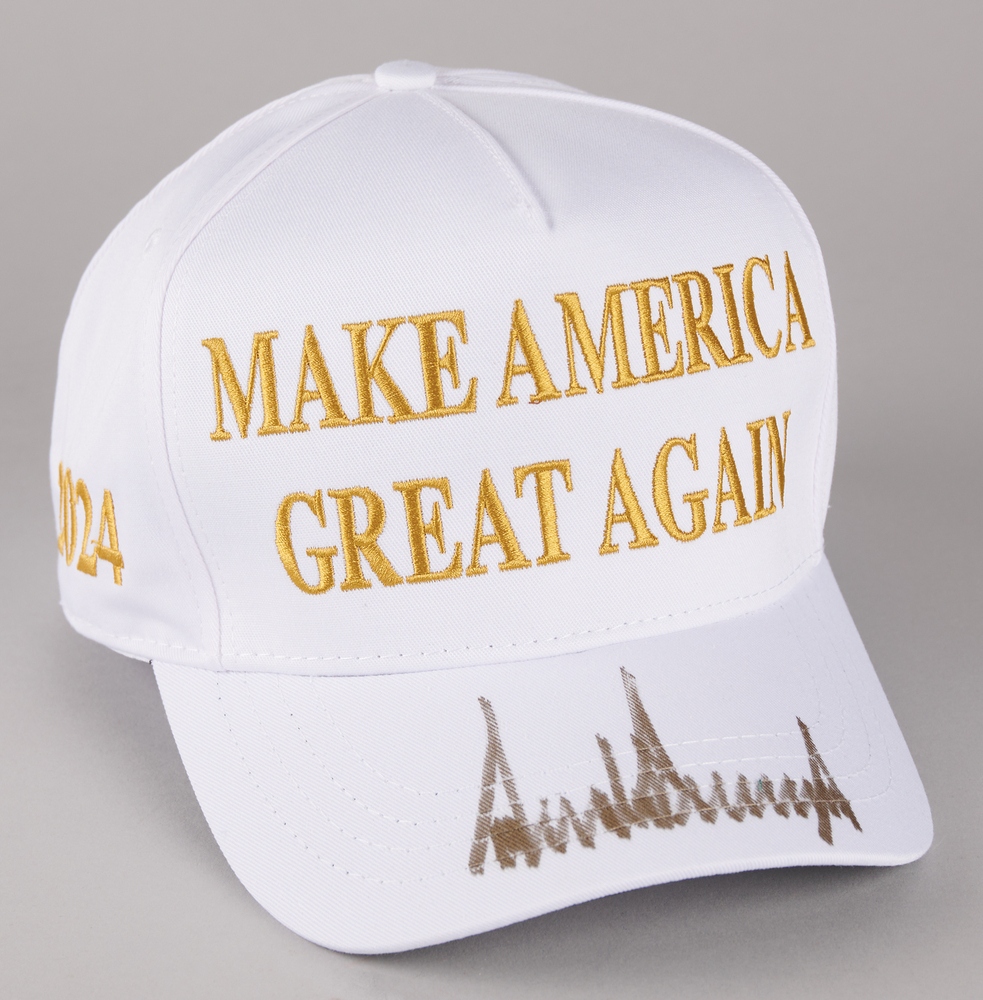 Lot 244 Donald Trump Signed Baseball Cap - Make America Great Again