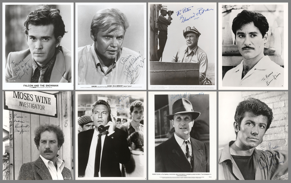 Lot 694 Academy Award-Winning Actors (8) Signed Photographs with Dreyfuss, Duvall, and Voight