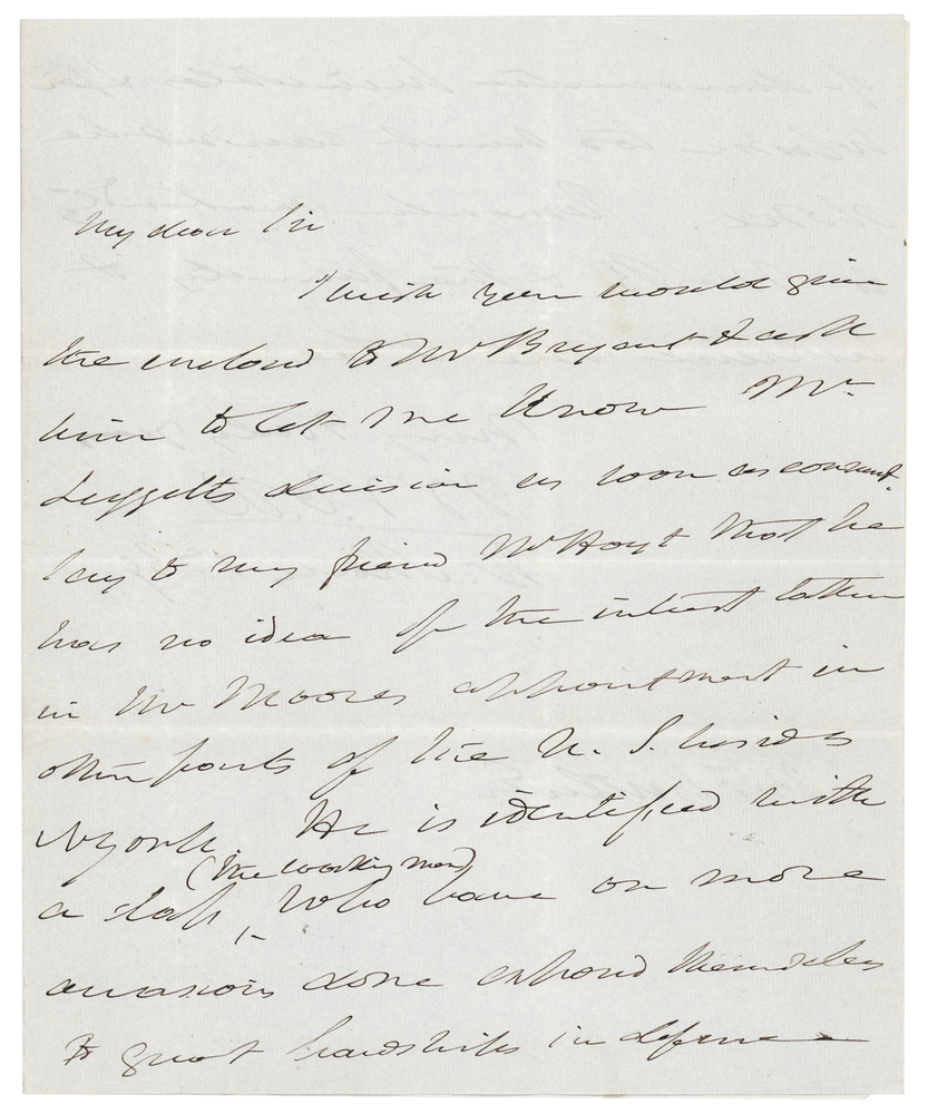 Lot 14 Martin Van Buren Autograph Letter Signed as President on Labor Leader Ely Moore’s Federal Appointment - “He is identified with a class (the working men)...for whom too much cannot be done”