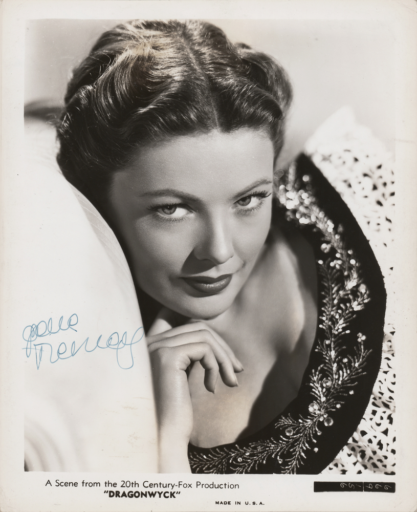 Lot 794 Gene Tierney Signed Photograph