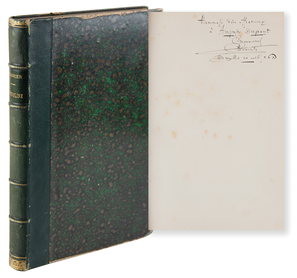 Lot 593 Emmanuel Chabrier Signed 1886 ‘Gwendoline’ Hardcover Piano-Vocal Score (First Edition)