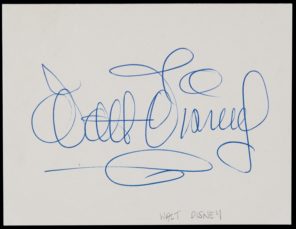 Lot 516 Walt Disney Signature