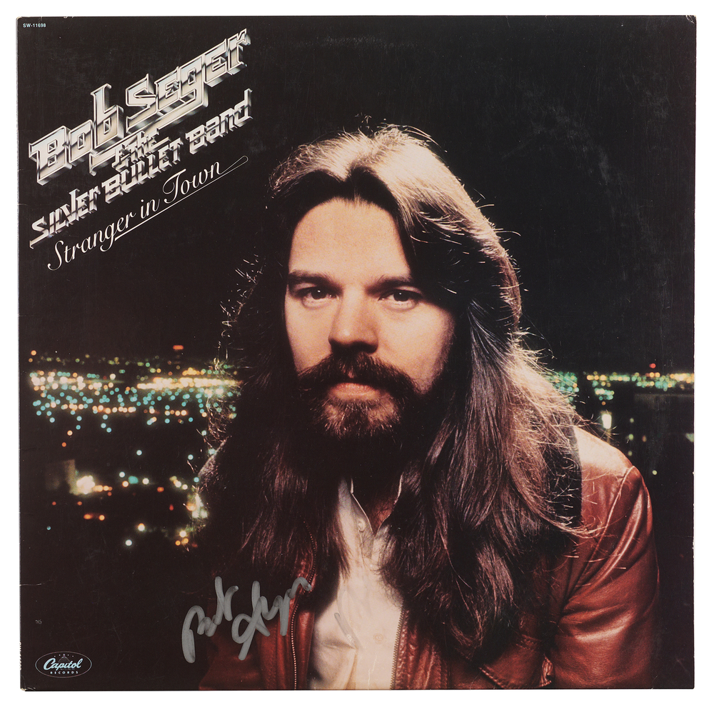 Lot 681 Bob Seger Signed Album - Stranger in Town