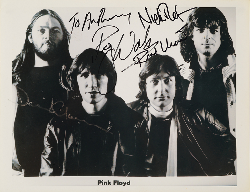 Lot 668 Pink Floyd Fully Signed Photograph