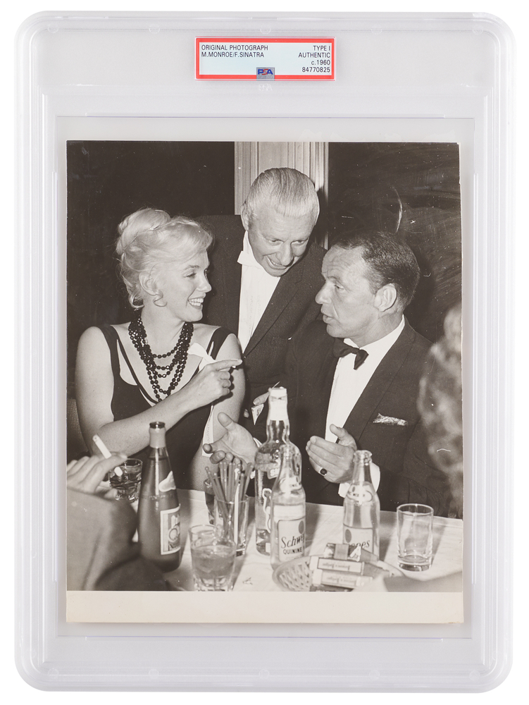 Lot 762 Marilyn Monroe and Frank Sinatra Original Photograph - PSA Type I