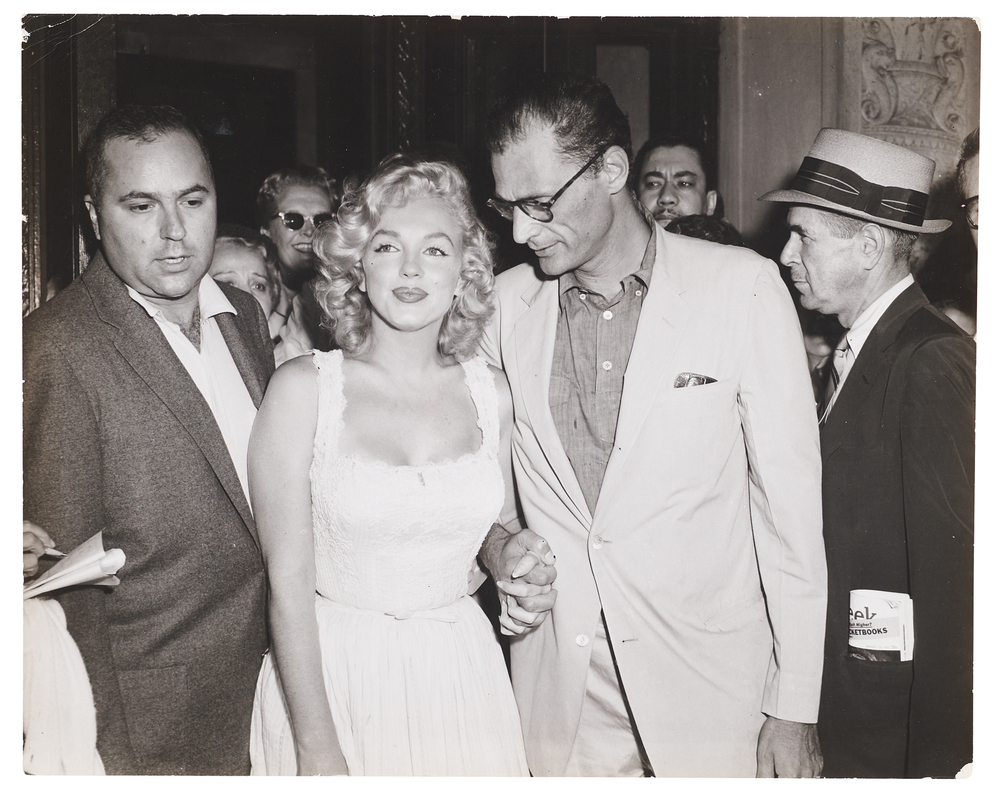 Lot 759 Marilyn Monroe and Arthur Miller Original Oversized Photograph - PSA Type II