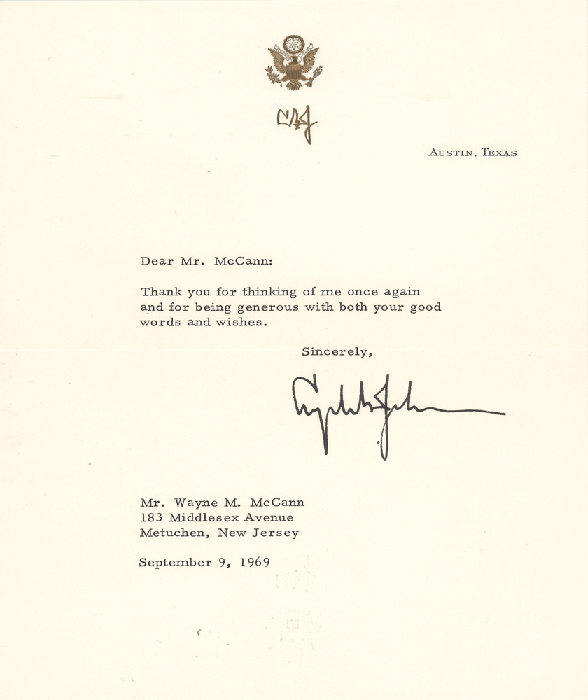Lot 204 Lyndon B. Johnson Typed Letter Signed