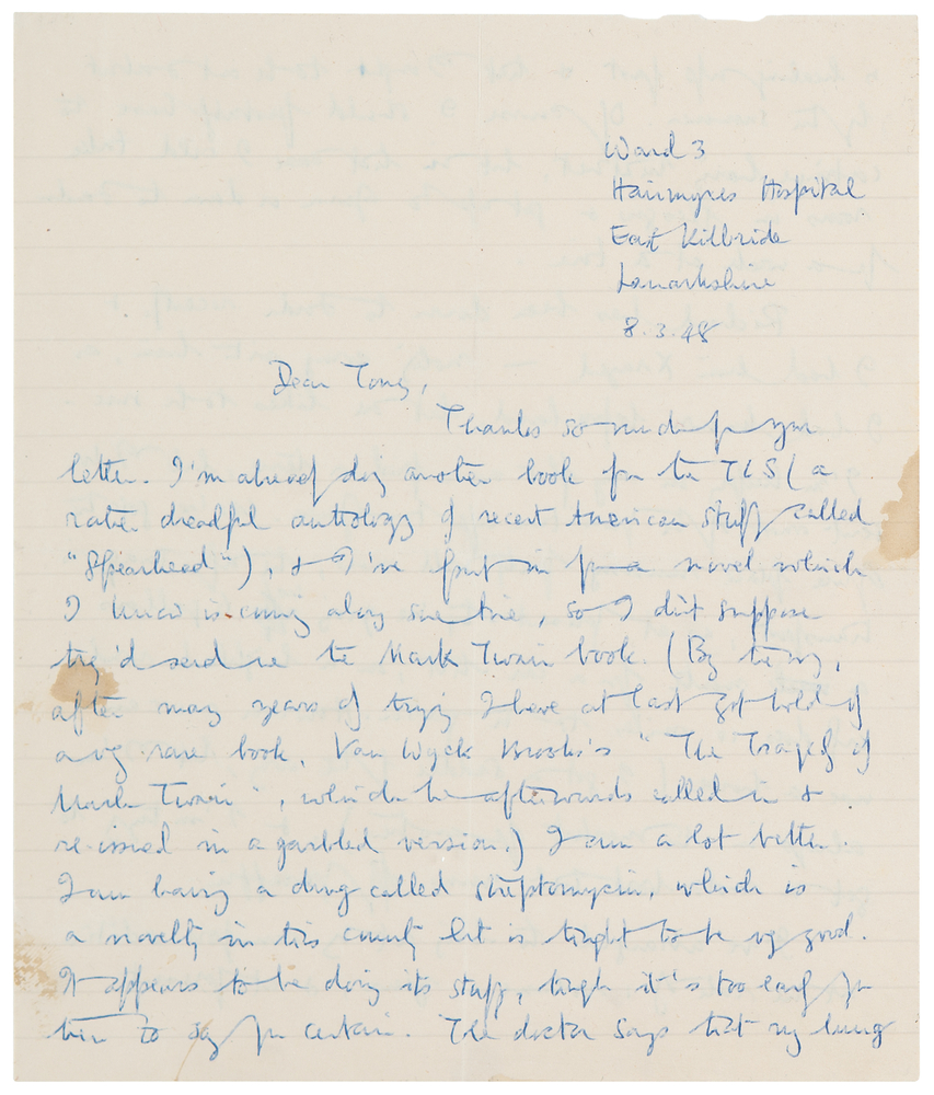 Lot 582 George Orwell Autograph Letter Signed on Publishing: 