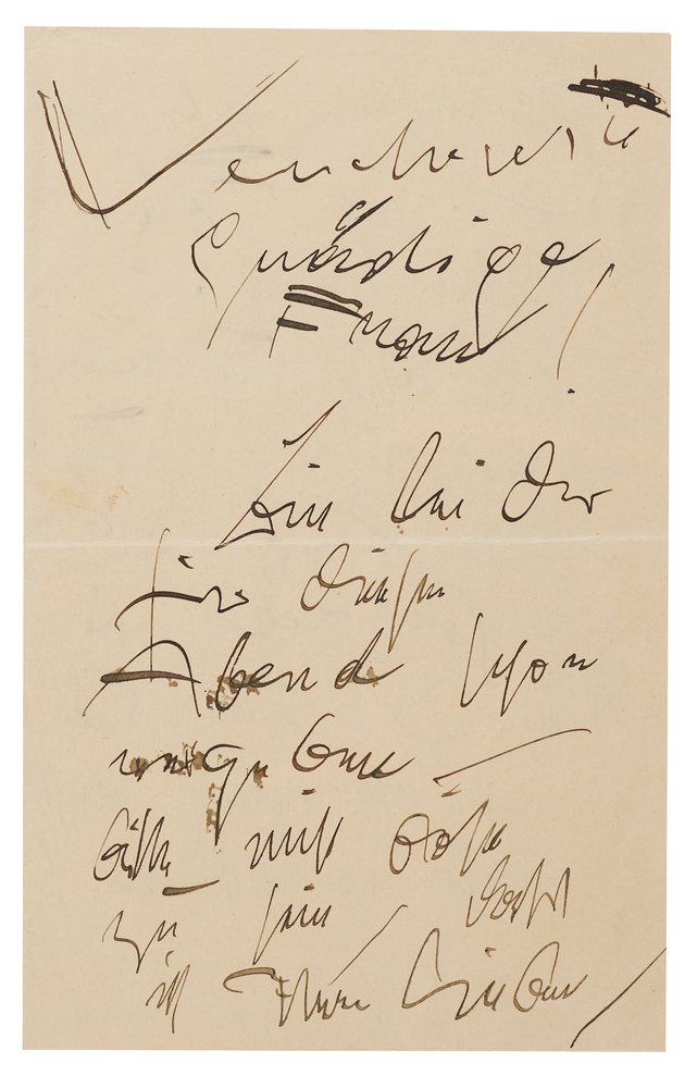 Lot 505 Gustav Klimt Autograph Letter Signed