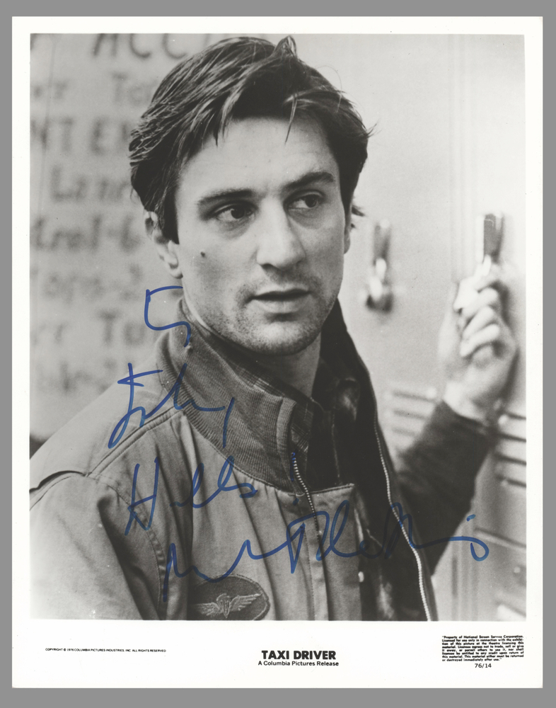 Lot 717 Robert De Niro Signed Photograph for Taxi Driver