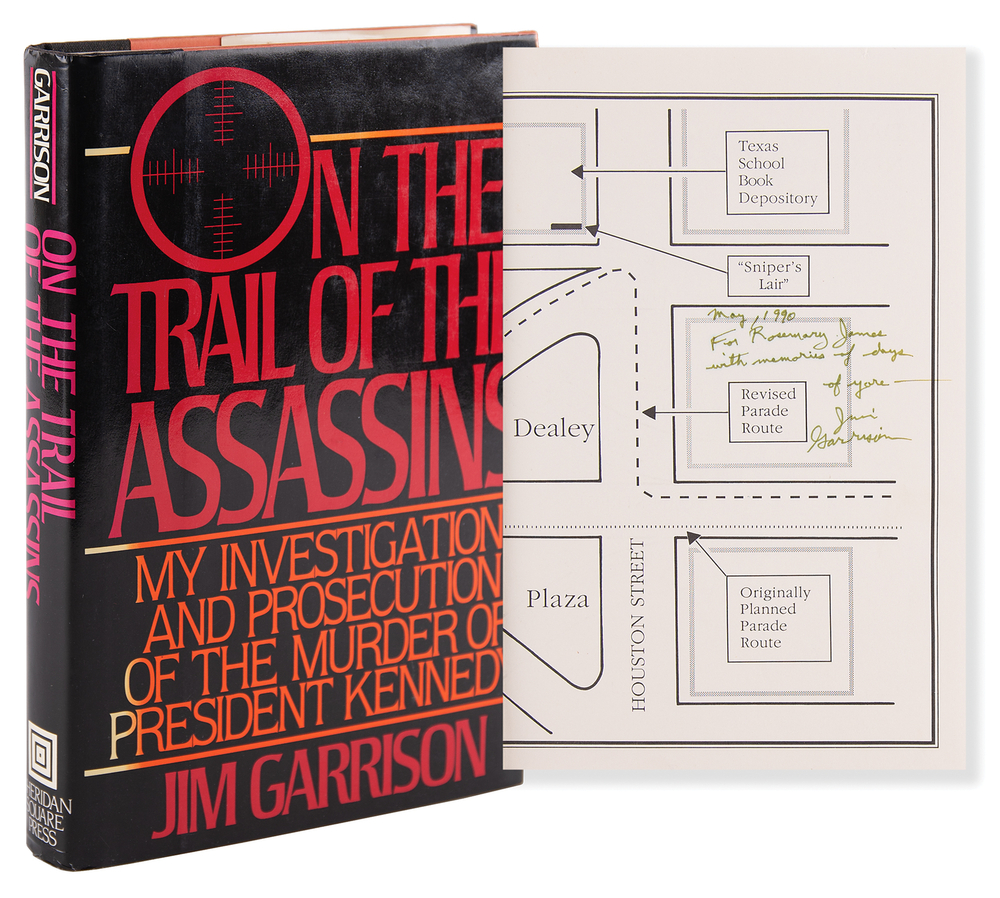 Lot 451 Kennedy Assassination: Jim Garrison Signed and Inscribed Book to Rosemary James, Reporter Who Broke His JFK Investigation