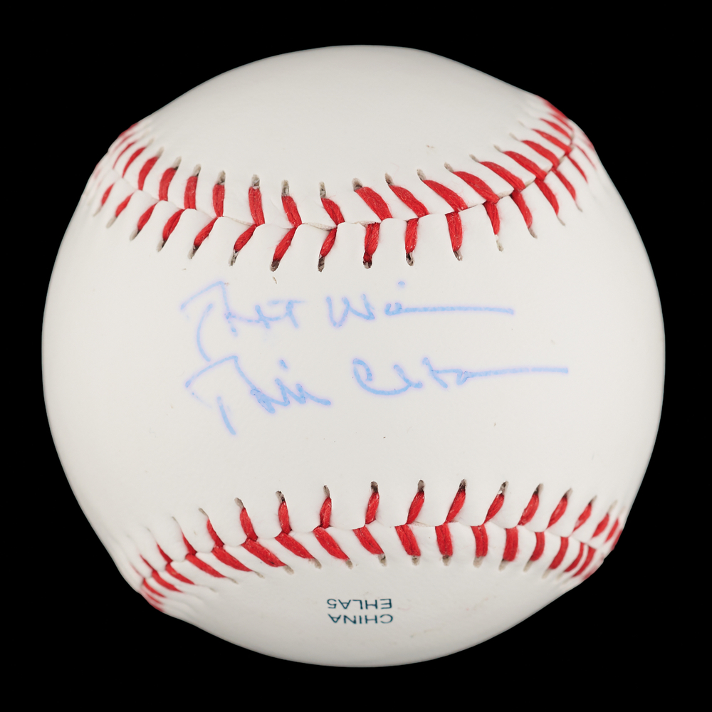 Lot 227 Bill Clinton Signed Baseball