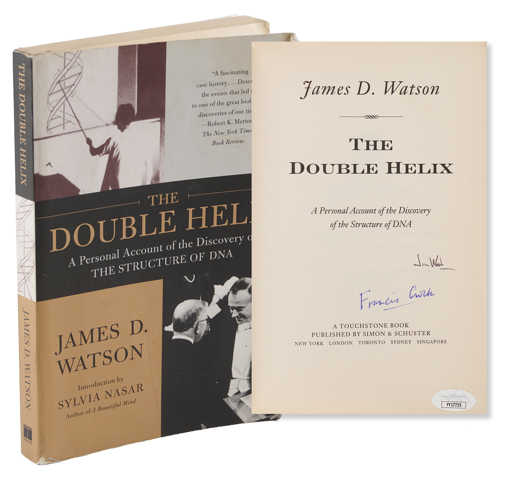 Lot 404 James Watson and Francis Crick Signed Book - The Double Helix