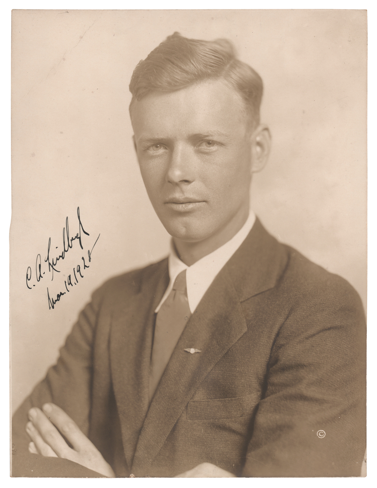 Lot 465 Charles Lindbergh Signed Photograph
