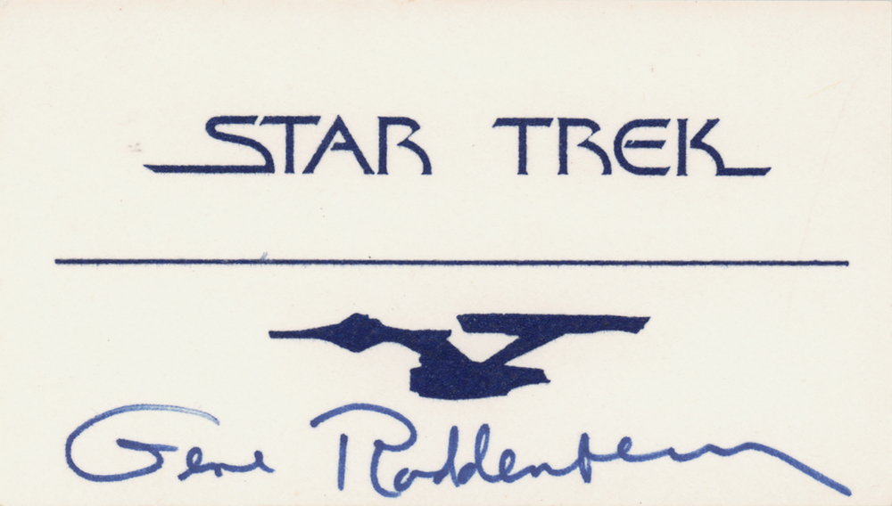Lot 784 Star Trek: Gene Roddenberry Signature