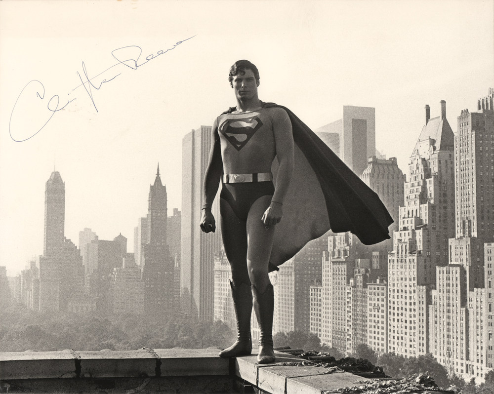 Lot 773 Christopher Reeve Signed Photograph as Superman