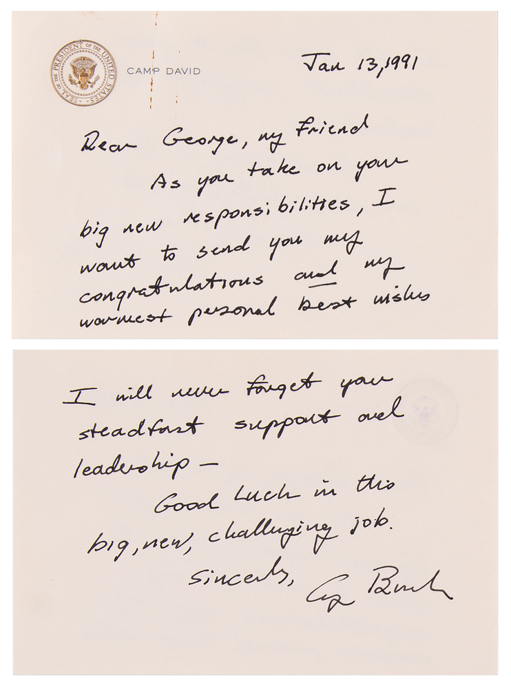 Lot 226 George Bush Autograph Letter Signed as President