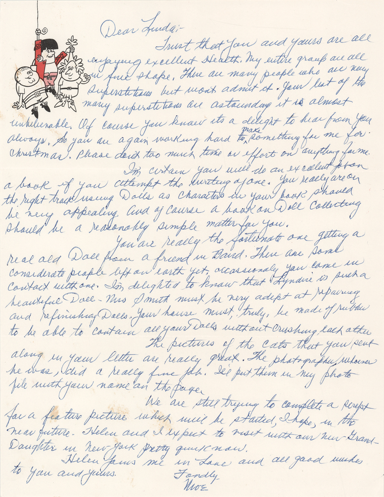 Lot 793 Three Stooges: Moe Howard Autograph Letter Signed