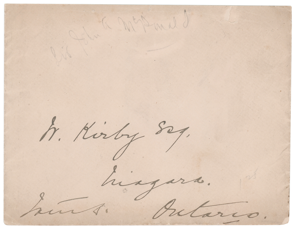 Lot 340 John A. Macdonald Signed Free Frank