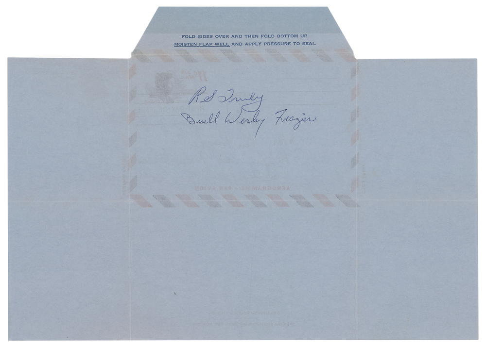 Lot 463 Lee Harvey Oswald: Roy S. Truly and Buell Wesley Frazier Signatures - Texas School Book Depository Workers