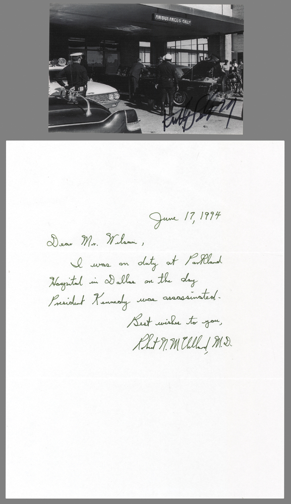 Lot 454 Kennedy Assassination: Robert McClelland and Kenneth Salyer (2) Autographs - Parkland Hospital Doctors