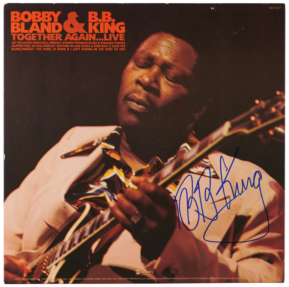 Lot 609 B. B. King Signed Album - Together Again...Live