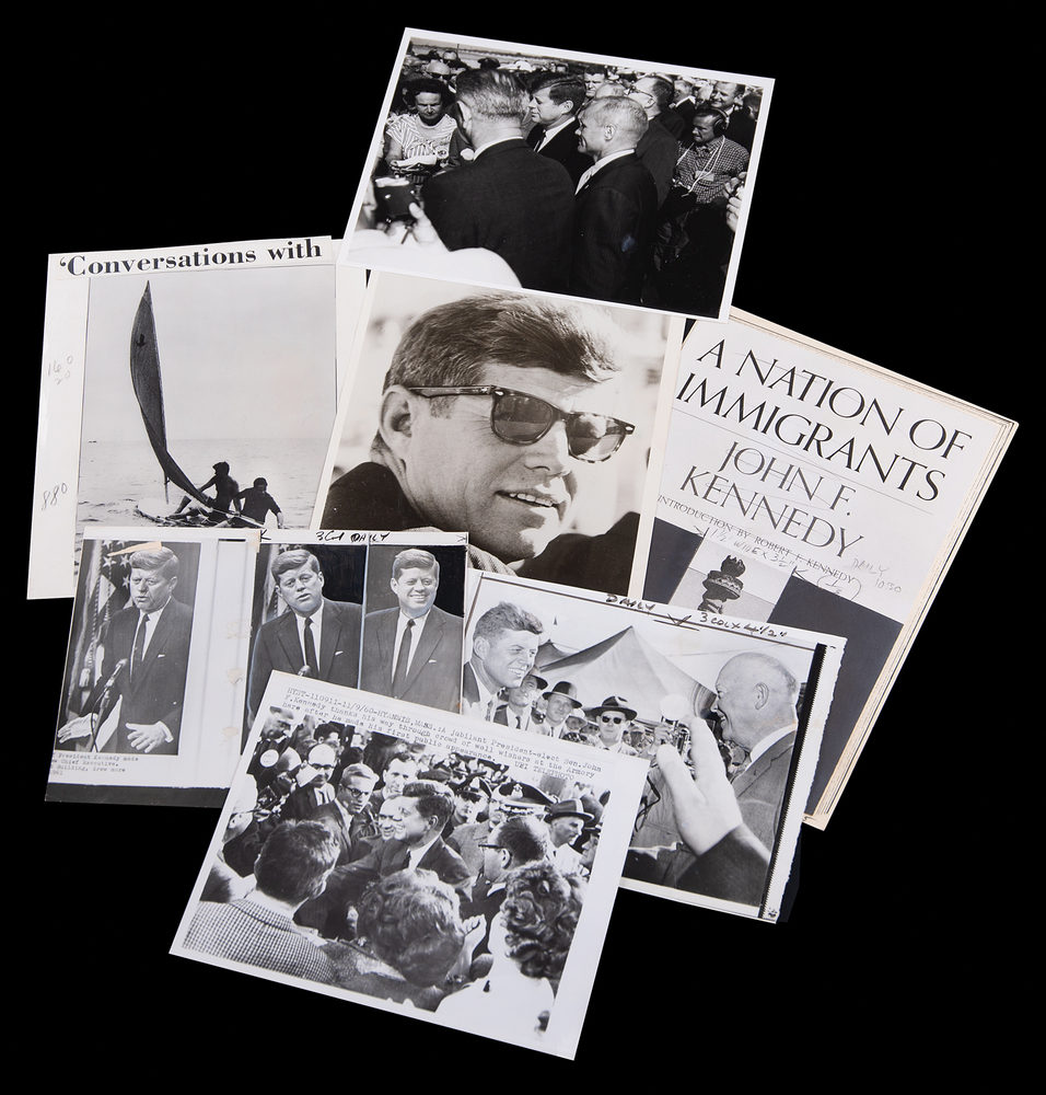 Lot 130 John F. Kennedy (7) Original Press and Wirephotos