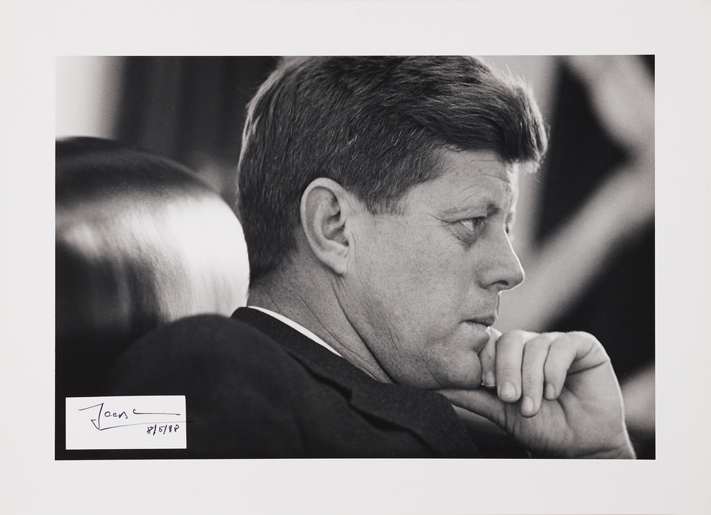 Lot 121 John F. Kennedy Original Oversized Photograph Signed by Jacques Lowe
