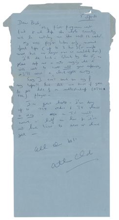 Lot #551 Arthur C. Clarke Autograph Letter Signed