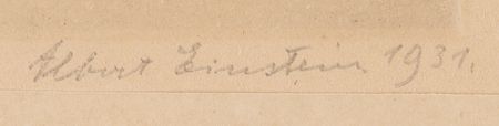 Lot #393 Albert Einstein Signed Etching by Hermann Struck (c. 1931) (Ltd. Ed. #40/50) - Image 2