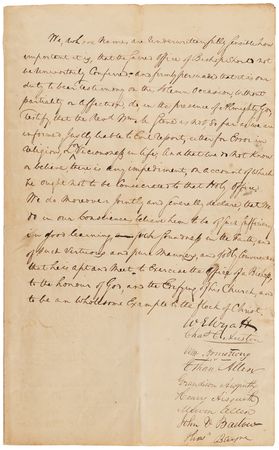 Lot #330 Francis Scott Key Document Signed - Approving the Election of the New Episcopal Diocese of Maryland - Image 2