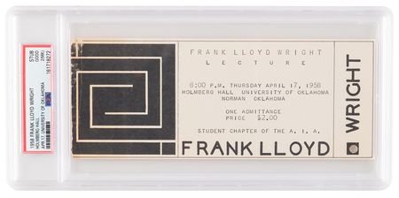 Lot #514 Frank Lloyd Wright 1958 University of