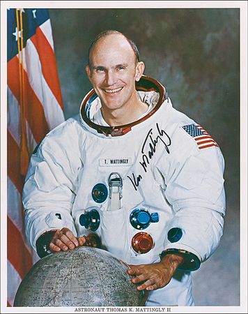 Lot #483 Ken Mattingly Signed Photograph