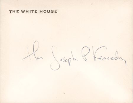 Lot #84 Jacqueline, Caroline, and John Kennedy, Jr. Autograph Note Signed to Grandfather Joseph P. Kennedy - Image 2