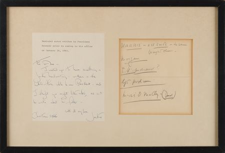 Lot #110 John F. Kennedy Handwritten Notes as