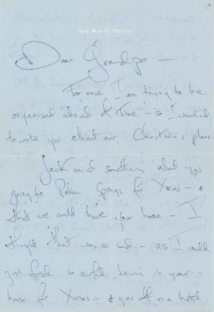 Lot #72 Jacqueline Kennedy Autograph Letter Signed