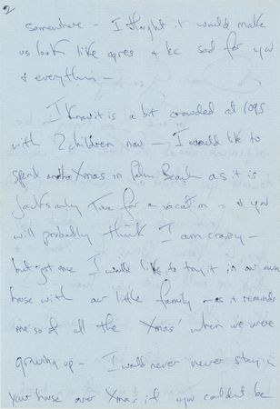 Lot #72 Jacqueline Kennedy Autograph Letter Signed to Joseph P. Kennedy, Making Christmas Arrangements: 