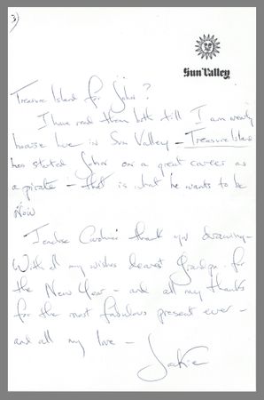 Lot #73 Jacqueline Kennedy Autograph Letter Signed to Joseph P. Kennedy: 