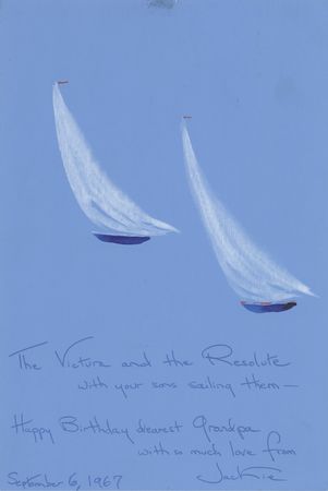 Lot #75 Jacqueline Kennedy Hand-Painted Birthday