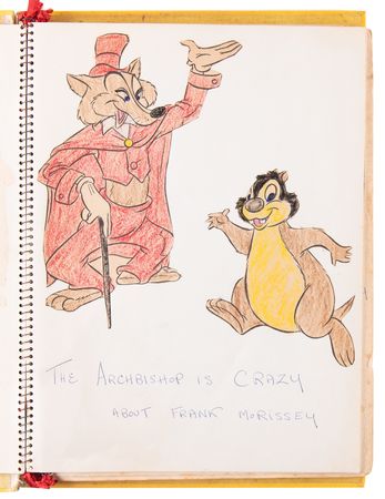 Lot #114 Jacqueline Kennedy Handmade Mother Goose Book, with Coloring by Caroline and John Jr. - Image 2