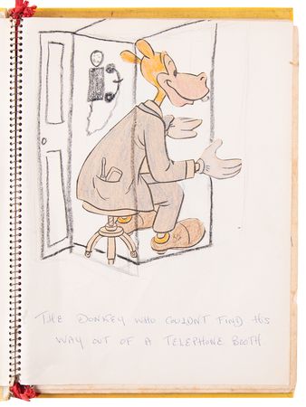 Lot #114 Jacqueline Kennedy Handmade Mother Goose Book, with Coloring by Caroline and John Jr. - Image 6