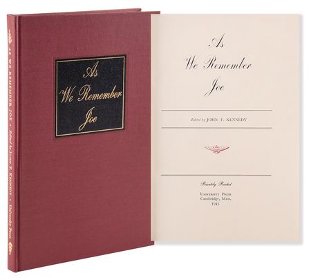 Lot #97 John F. Kennedy: As We Remember Joe Book –