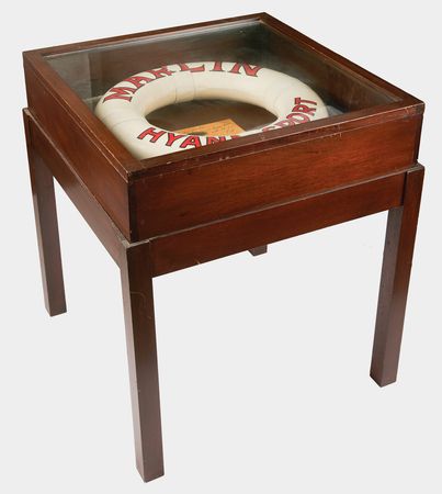 Lot #116 [John F. Kennedy] Original Life Preserver from the Kennedy Family Yacht ‘Marlin,’ Presented by JFK’s Siblings to Cousin Ann Gargan - Image 2